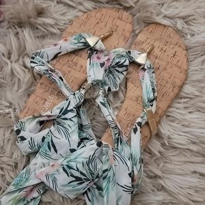 Nine west tie wrap sandals